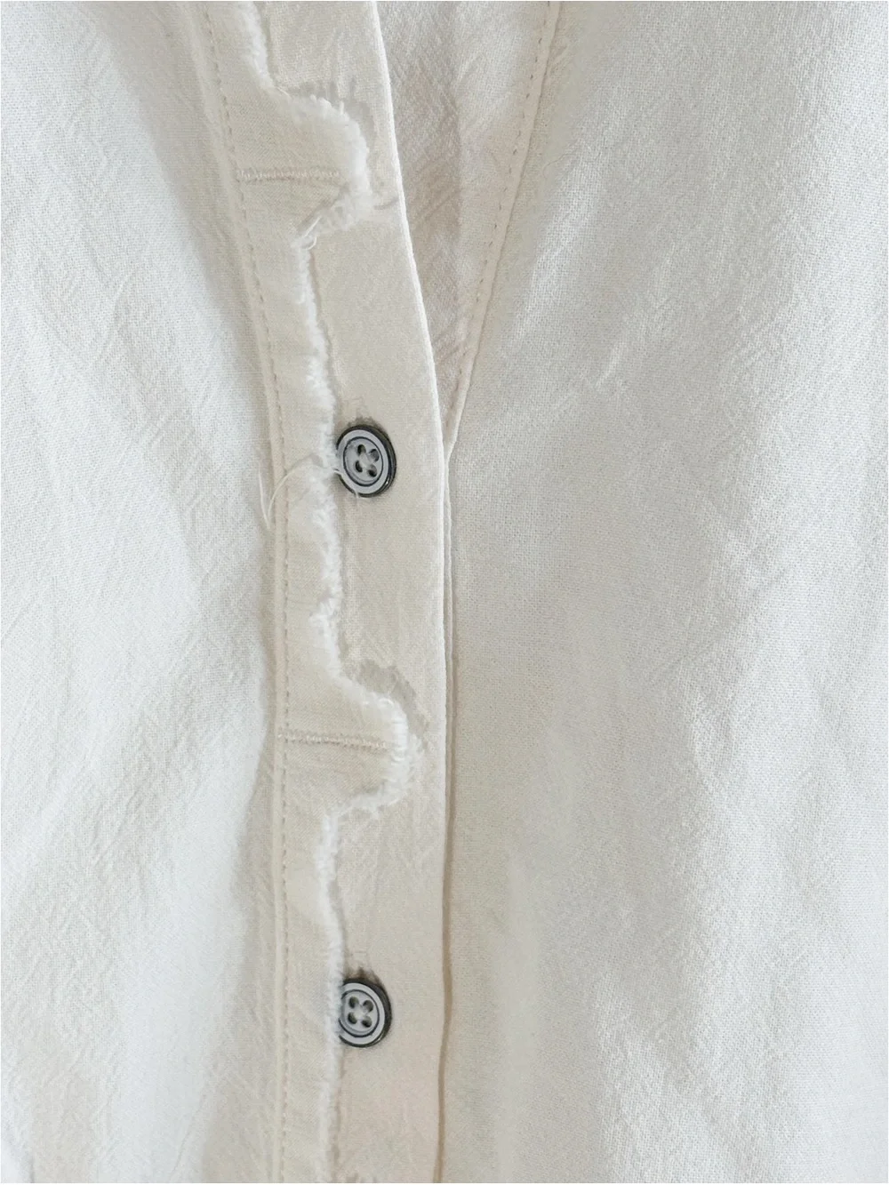 FREE PEOPLE  Women’s Ivory Natural Long Sleeve WHISTLER Shirt Dress Cotton Sz S.
